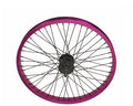 Bike 20 x 2.125 Alloy Rear Wheel 9T Driver 48 Sizepoke 14gSizeSize/Black 14mm Axle Sizeealed Bearing Double Wall Purple.