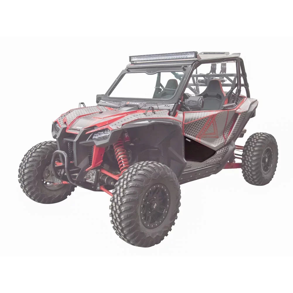 Tusk Aluminum Lower Door Inserts Black For Honda Talon 1000X 2019-2021