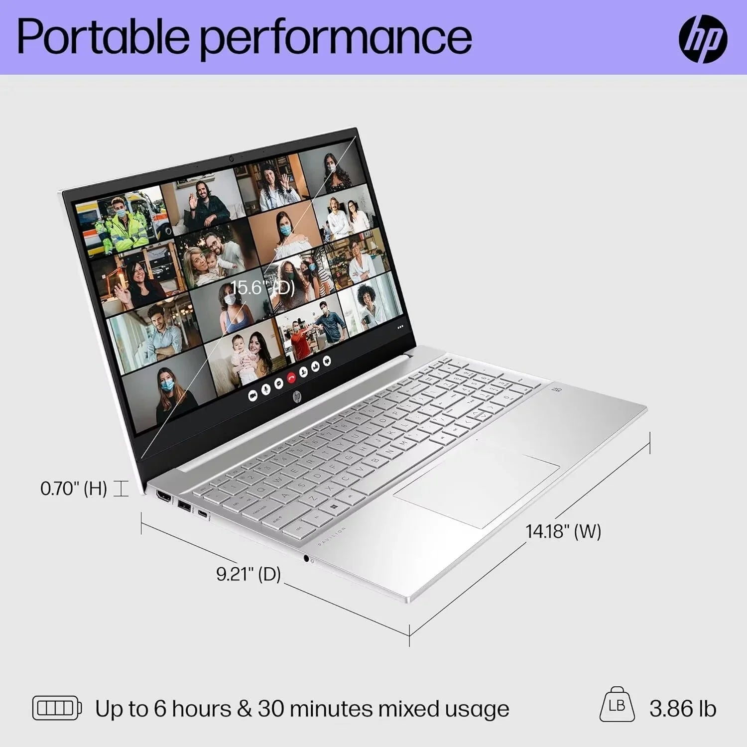 HP Pavilion Business Laptop, 15.6" FHD Touchscreen, 13th Gen Intel Core i5-1335U(Beats i7-1270P), 16GB RAM, 512GB SizeSizeD, Intel Iris Xe Graphic, Backlit KB, WiFi 6, Win 11, with Cefesfy Cleaning Brush