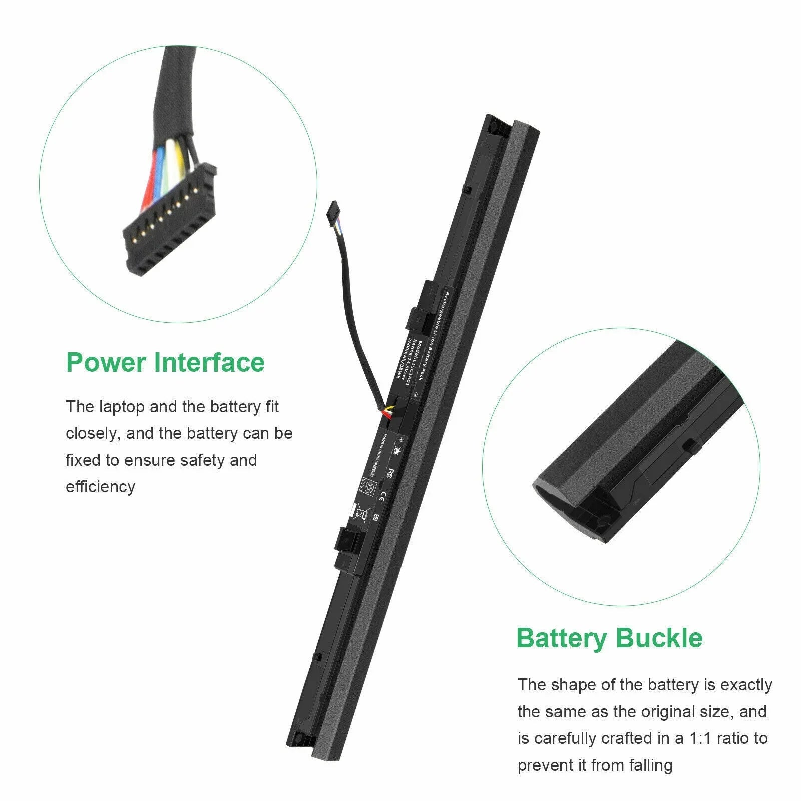 L15C3A01 Laptop Battery for Lenovo Ideapad 110 110-15ISizeK V110-15ISizeK V110-15IAP