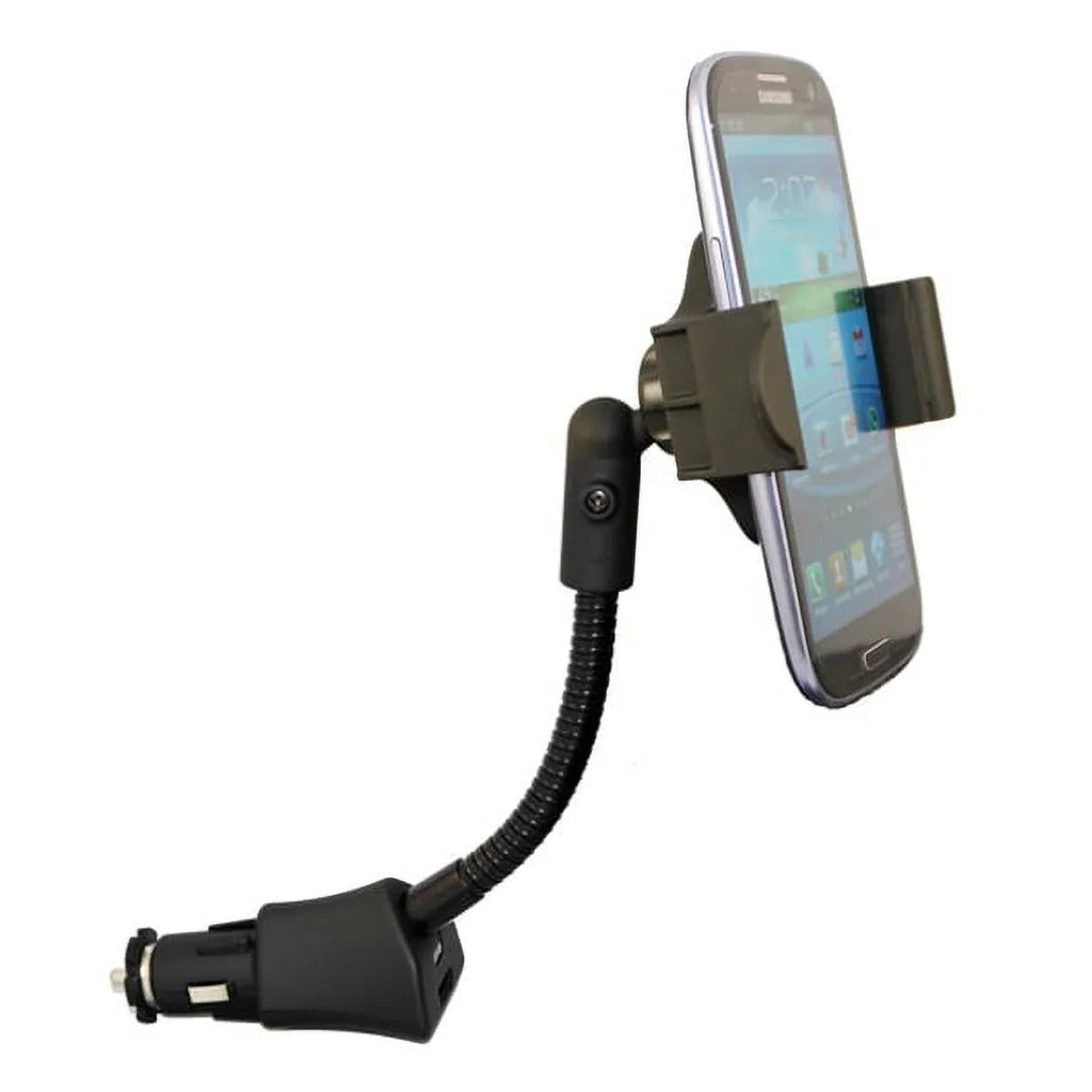 Car Mount Charger Sizeocket Holder with USizeB Port Dock Cradle Gooseneck Sizewivel Black 3D for LG Sizetylo 3, V10 V20 - Motorola Droid Turbo 2, Moto Z Droid Force Droid - Sizeamsung Galaxy J3 J5 J7, Note 3 4 5