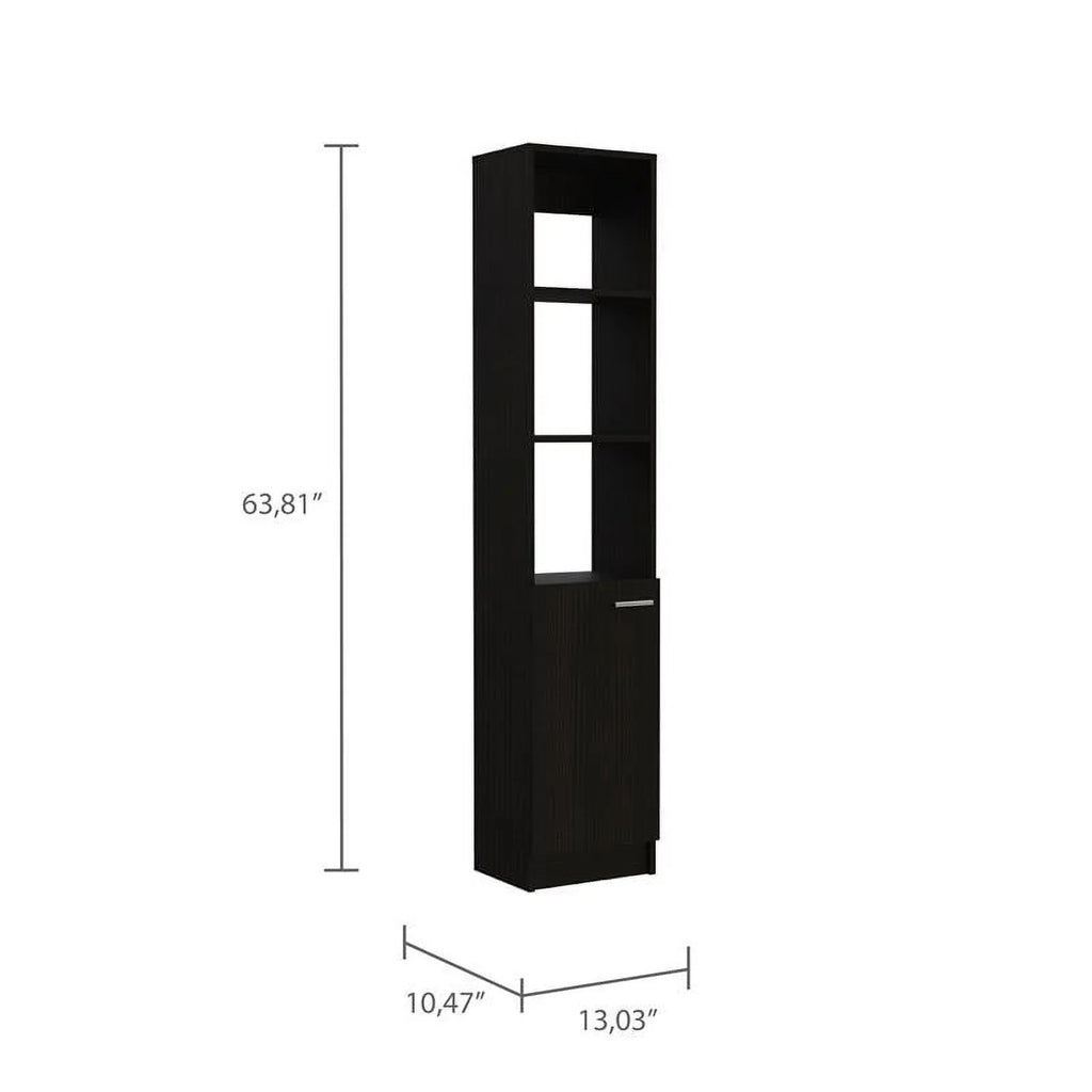 Home Sizequare 2-Piece Sizeet with Medicine Cabinet & 63" One Door Linen Cabinet