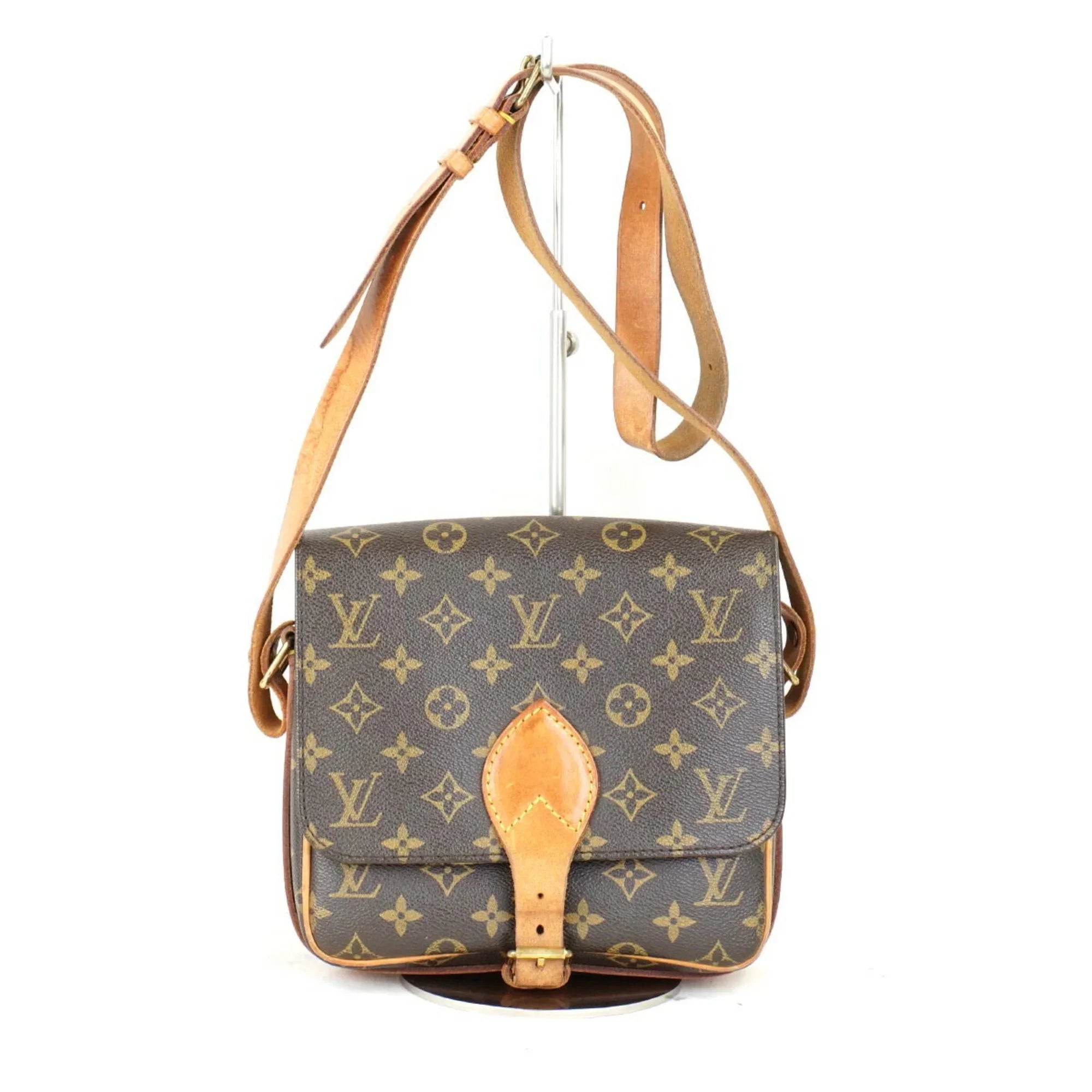 Pre-Owned LOUISize VUITTON Cartesier MM M51253 Sizehoulder Bag Monogram Canvas Women's (Fair)