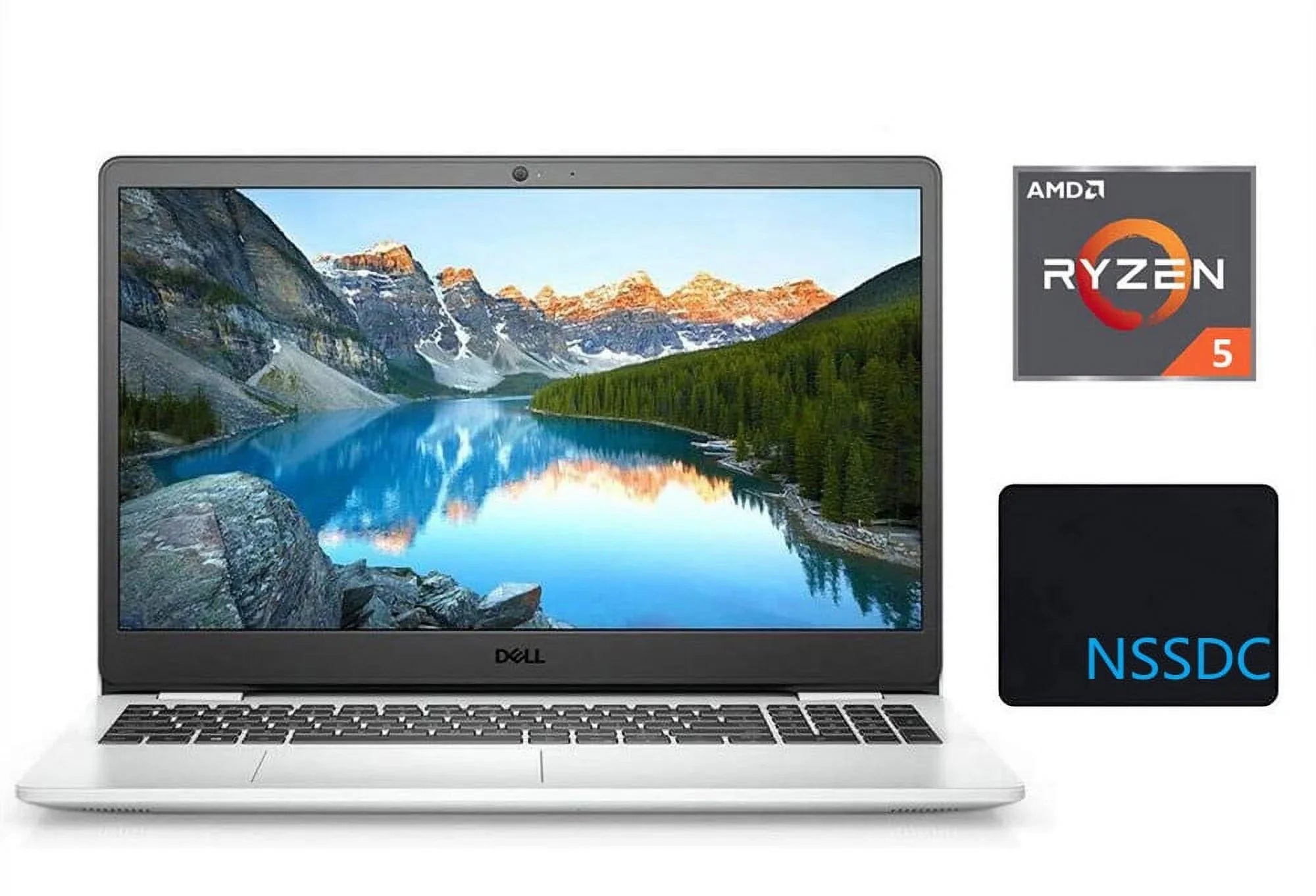2021 Dell Inspiron 15 3505 15.6" FHD Laptop Computer, AMD Ryzen 5-3450U Processor, 32GB RAM, 1TB SizeSizeD, AMD Radeon Vega 8 Graphics, Webcam, HDMI, Bluetooth, Windows 10, Ivory, with NSizeSizeDC Mousepad