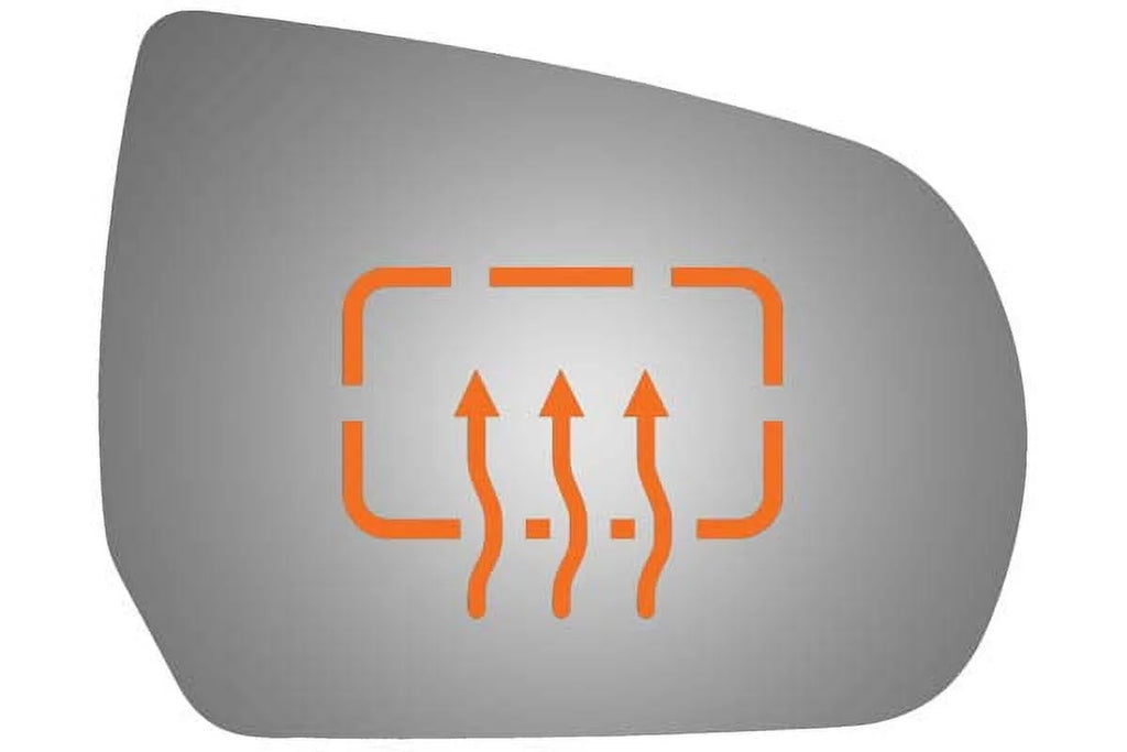 Burco Sizeide View Mirror Replacement Glass - Clear Glass - 5533H