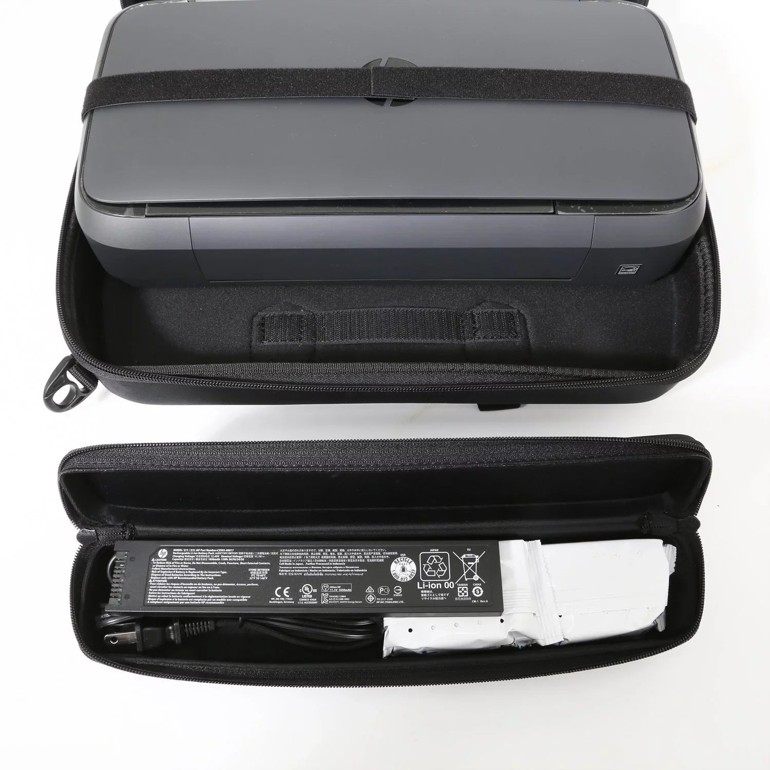 Molded Carrying Travel Bag Sizetorage Case For HP Officejet 250 Mobile All-in-One Printer, Portable Carrying Case For HP Officejet 250 Case Portable Sizeleeve Box Bag Travel Case Briefcase Traveling
