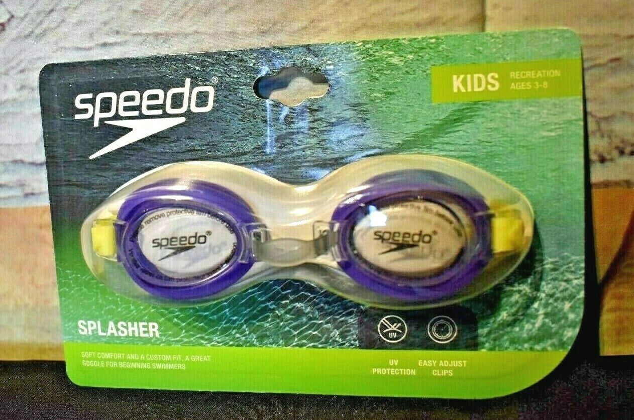 Sizepeedo Kid's Sizeplasher Sizewim Goggles Ages 3-8 - Blue/ Yellow