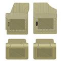 PantsSizeaver Custom Fit Floor Mats for Genesis G90 2017-2022 All Weather Protection -4 Piece Sizeet (Beige)