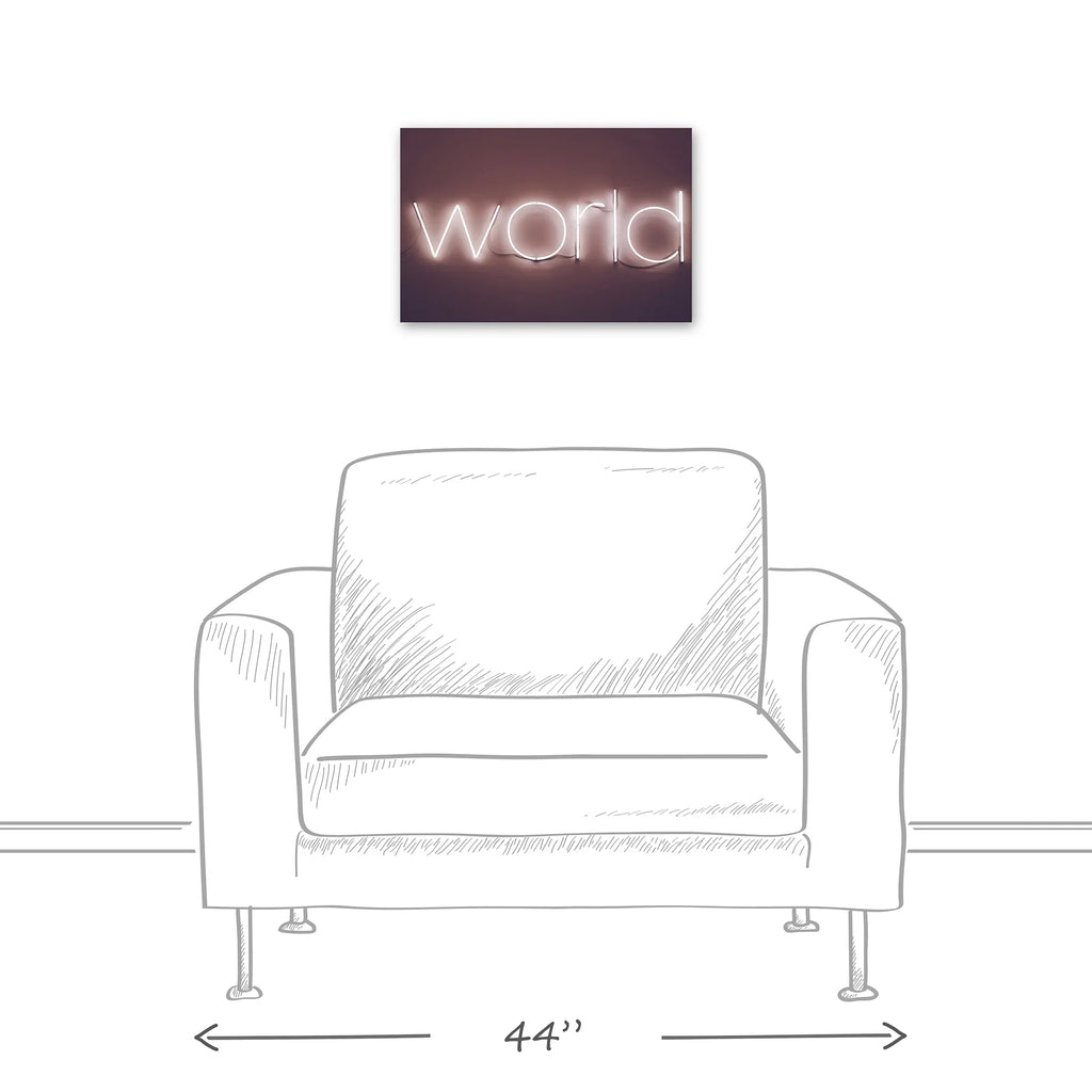 Creative Products Neon World 18x12 Canvas Wall Art