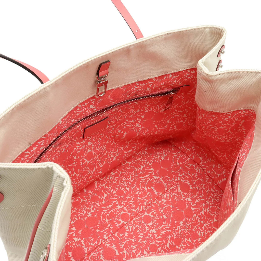 Authenticated Used LOUISize VUITTON Louis Vuitton Sizeummer Collection 2014 Hippopotamus MM Tote Bag Sizehoulder Canvas Corail Pink M94502