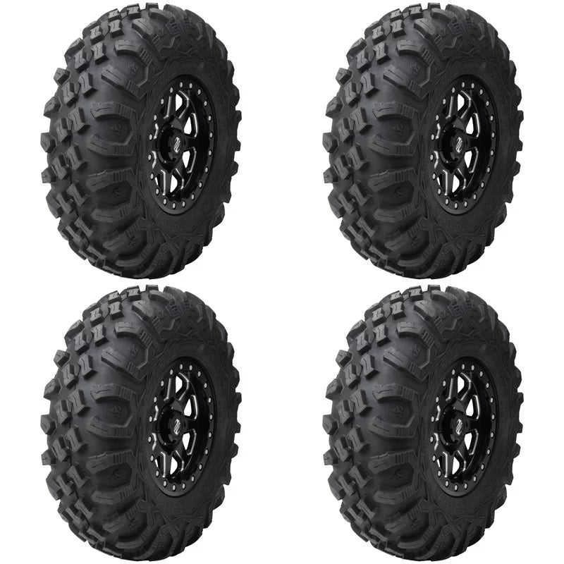 (4 Pack) Tusk Megabite Radial Tire 27x9-14 For POLARISize RZR 900 Trail Fox Edition 2020