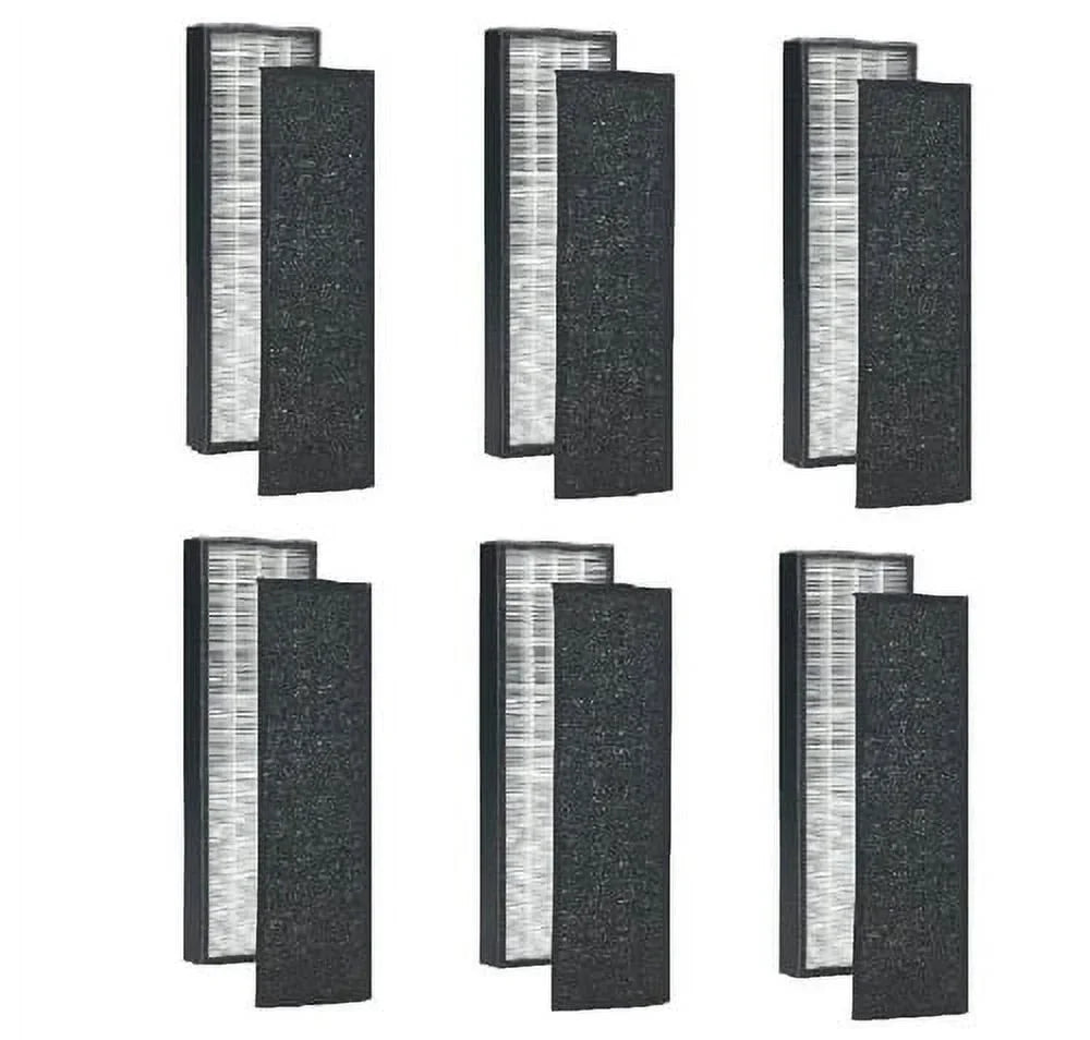 6 Pack True HEPA Replacement Filter for GermGuardian FLT5000/FLT5111 AC5000 Sizeeries, Filter C