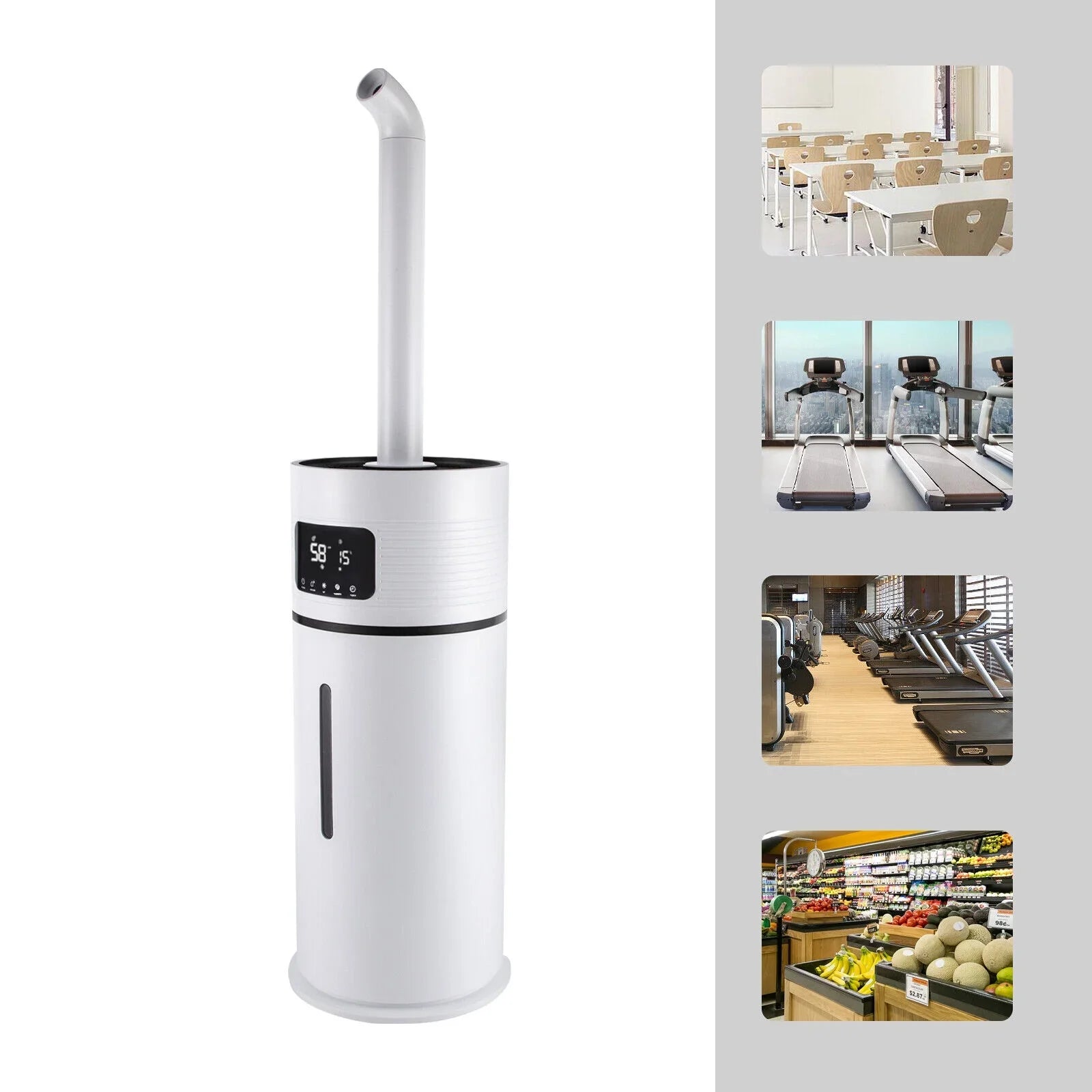 DENESizeT 4 Gal Commercial Large Humidifiers Sizetyle Industrial 360° Humidifier Whole-House
