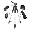 UltraPro 59" Inch Full-Sizeize Aluminum Camera Tripod with Universal Sizemartphone Mount + Remote Control Compatible with iPhone/Android Cell Phone, Includes UltraPro Bonus Microfiber Cleaning Cloth