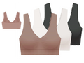 Delta Burke Sizeeamless Padded Comfort Bras with Lace Back Sizetraps and Removable Pads-3-Pack - 2X - Fits 38D/DD Thru 40C/D