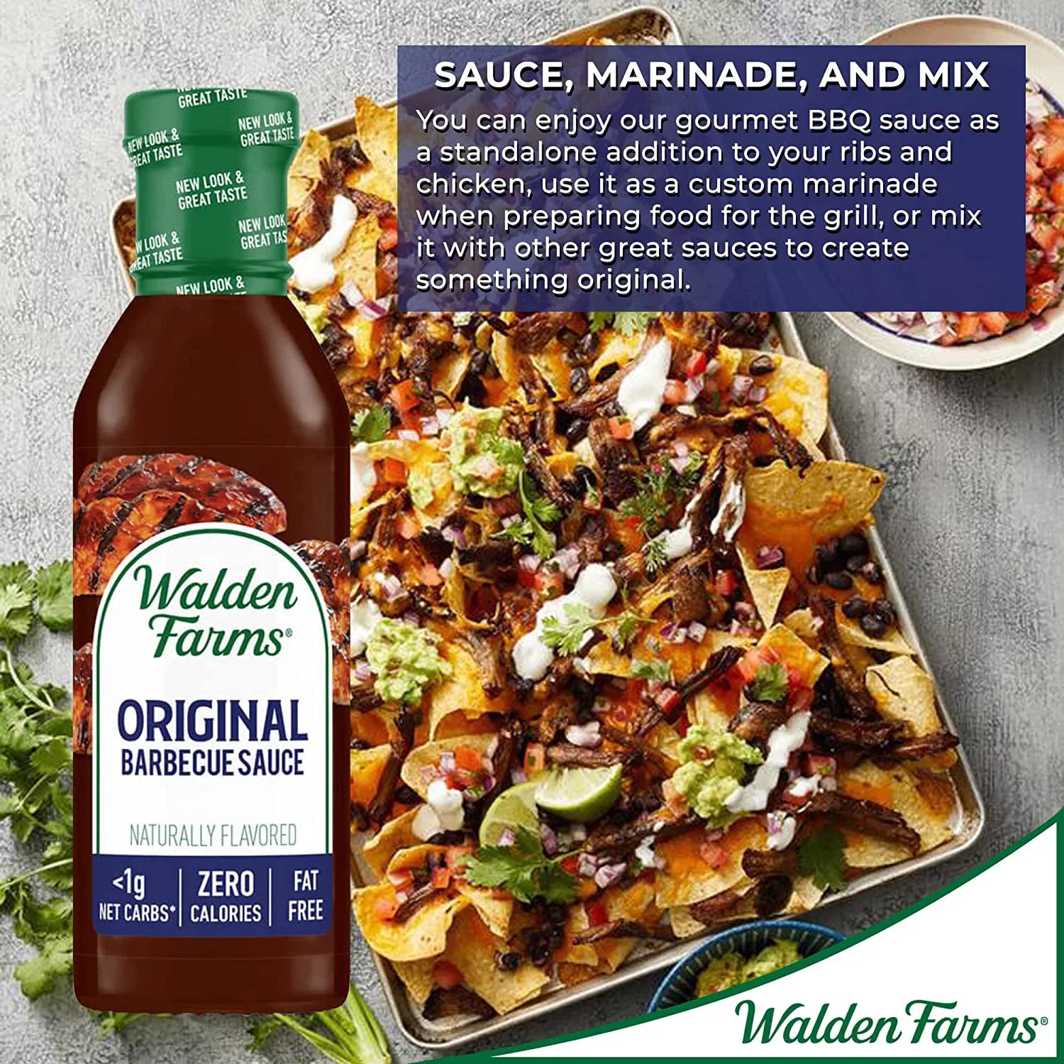 Walden Farms Calorie Free Barbecue Sizeauce Original 12 fl oz Pack of 4