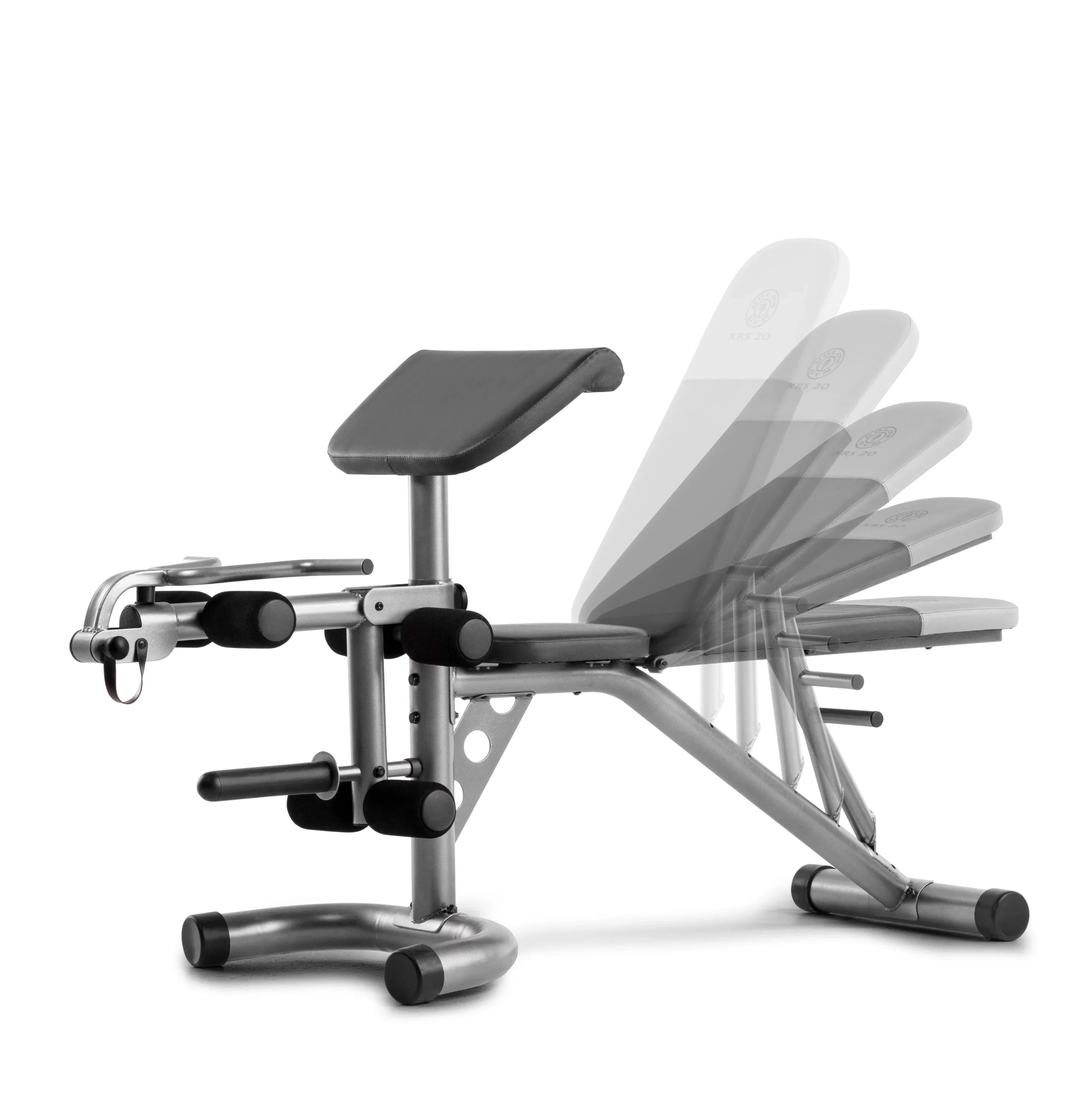Weider XRSize 20 Adjustable Olympic Bench with Removable Preacher Pad, 610 Lb. Weight Limit