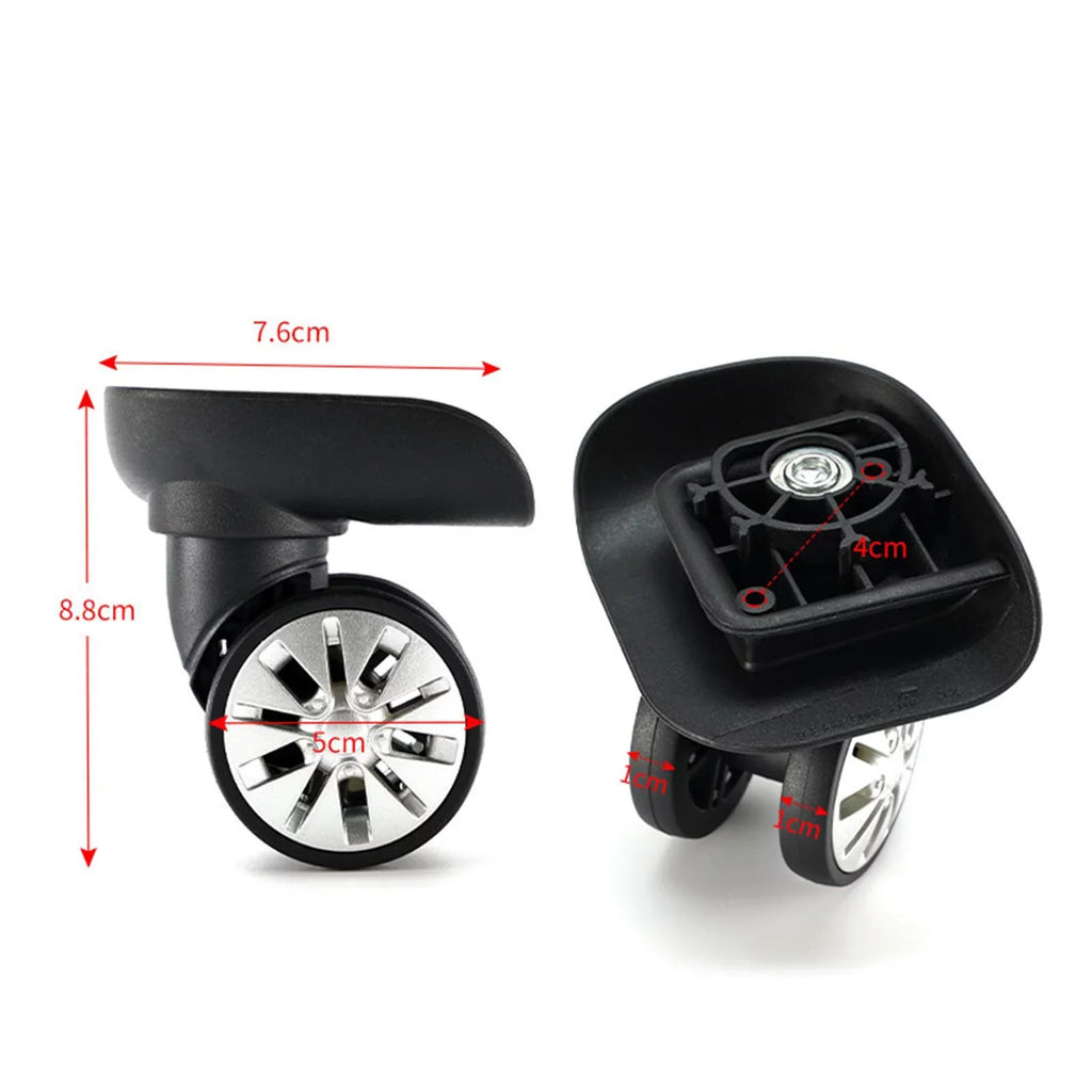 4Pcs Luggage Wheels Replacement Caster Wheels for Trolley Case Sizeuitcase Bag