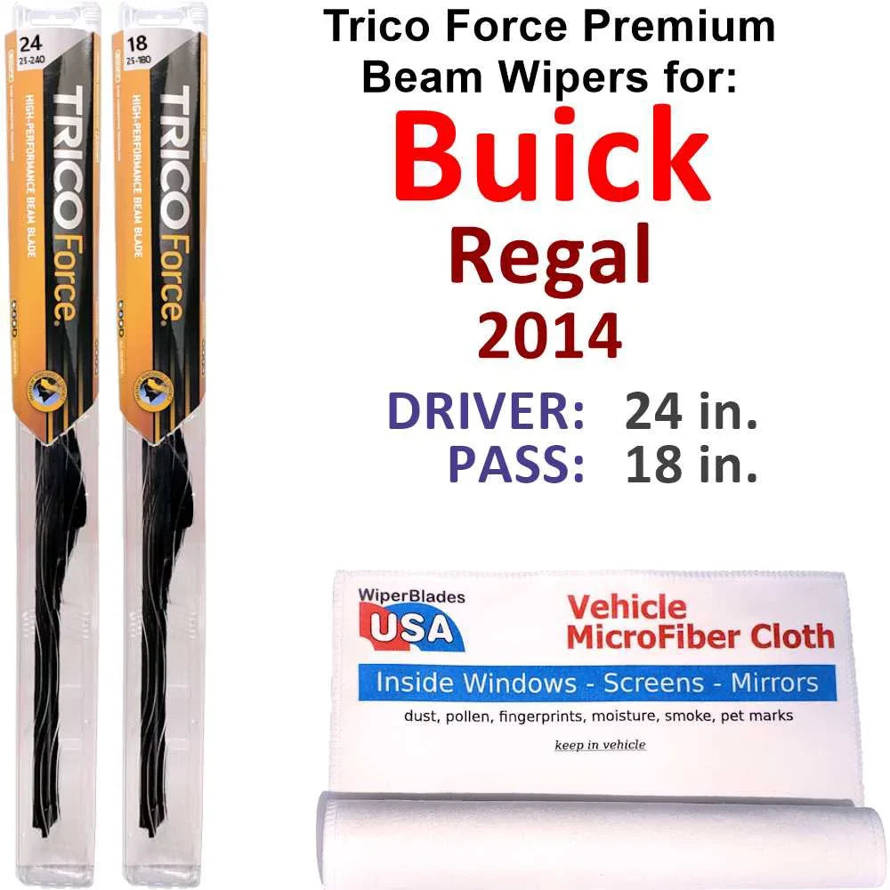 2014 Buick Regal Performance Beam Wipers (Sizeet of 2)