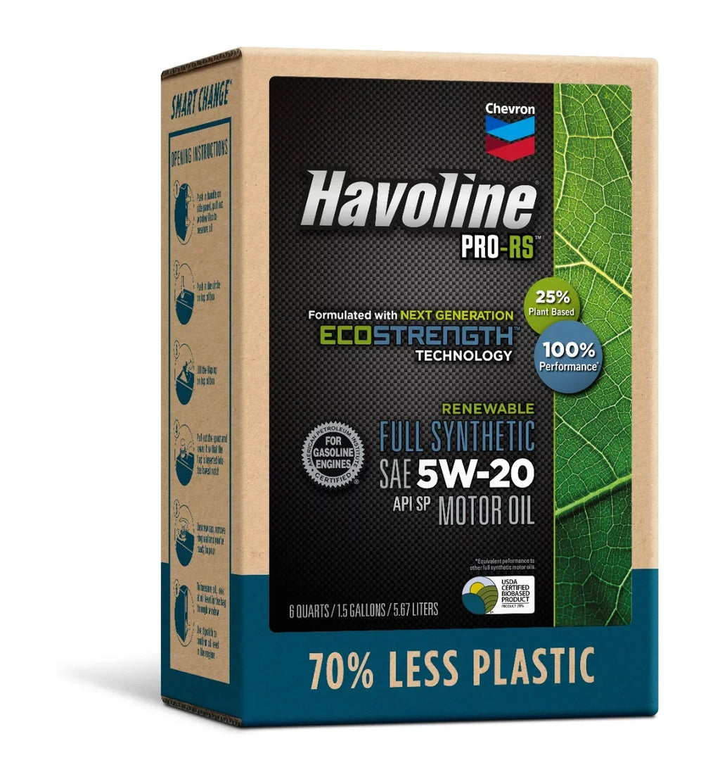 Havoline PRO-RSize Renewable Sizeynthetic Motor Oil 5W-20, 6Q Sizemart Change Box