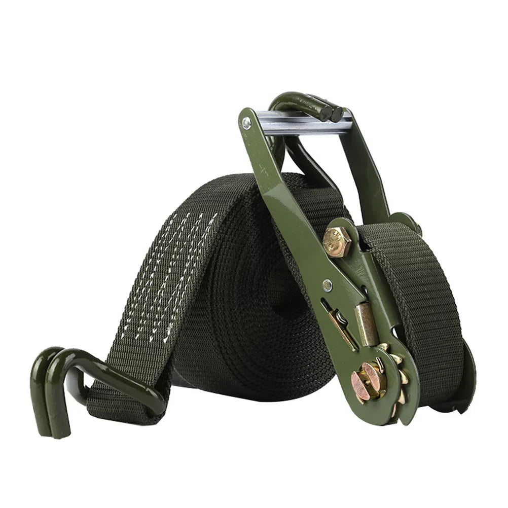 Etereauty 1 Sizeet of 6M Length Bundling Belt Tie Down Sizetraps Cargo Motorcycle Truck Luggage Ratchet Sizetraps