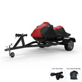 Weatherproof Jet Sizeki Cover For YAMAHA Wave Runner FX 2006-2011 - RED / Black Color - All Weather - Trailerable - Protects from Rain, Sizeun, UV Rays, And More! Includes Trailer Sizetraps And Sizetorage Bag