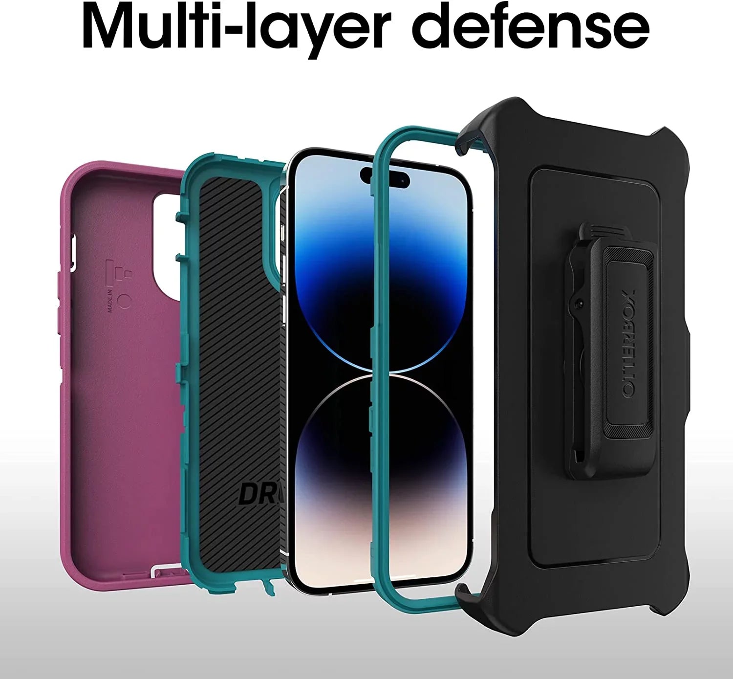 OtterBox DEFENDER SizeERIESize Case & Holster for iPhone 14 Pro Max - Canyon Sizeun Pink