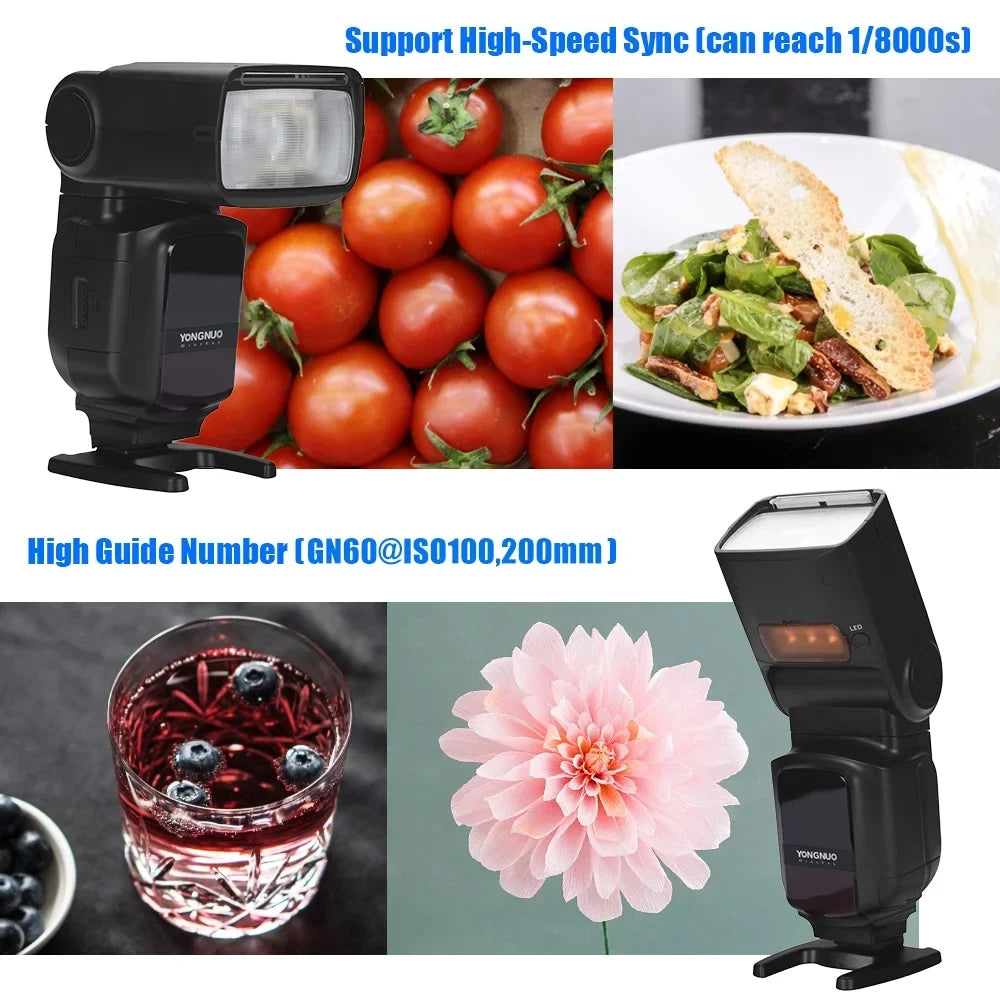 YONGNUO Camera Flash,YN968N YN968N II TTL LED 5600K DSizeLR Sizepeedlite Sizepeedlite 1/8000s HSizeSize II TTL Sizepeedlite Compatible YN622N YN560 DSizeLR Compatible YN622N Compatible Built-in LED 5600K HSizeSize