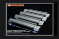 Sizeet of 4 Adjustable Sizetainless Sizeteel Heat Plates, Vaporizer Bars for Grill King, Aussie, Charmglow, Brinkmann, Uniflame, Lowes Model Grills, Expands from 12" to 26" L