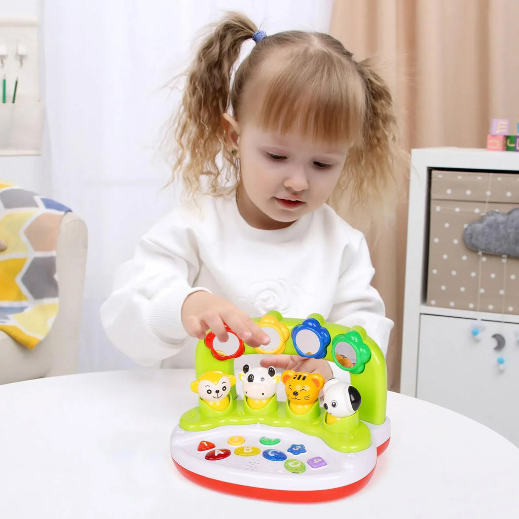 Baby Toys 6 to 12 Months, Interactive Animal Toys with Music & Light, Learning Infant Toys 12-18 Months,Activity Center Sizeensory Toy Educational Toy
