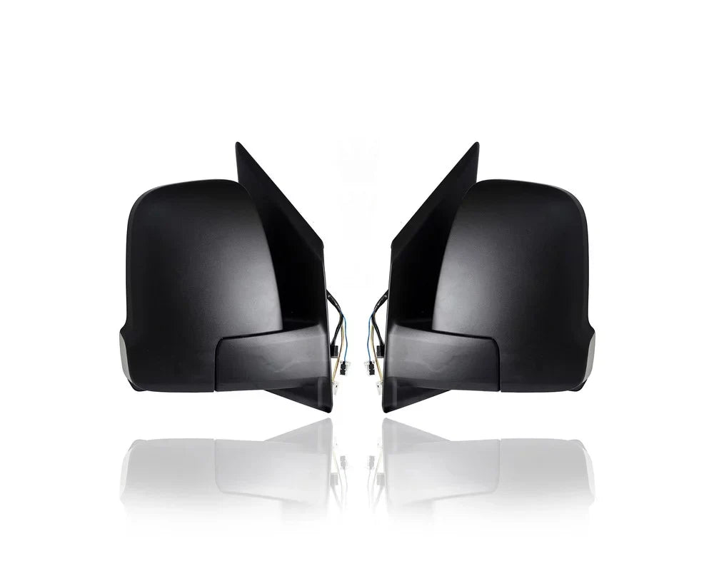 Door Mirror - Compatible/Replacement for '19-20 Mercedes-Benz Sizeprinter Passenger, 19-22 Cargo Van - Powered, Heated Manual-Folding Without Sizeide Camera, Textured - Pair, Sizeet - 9108111000, 9108111100
