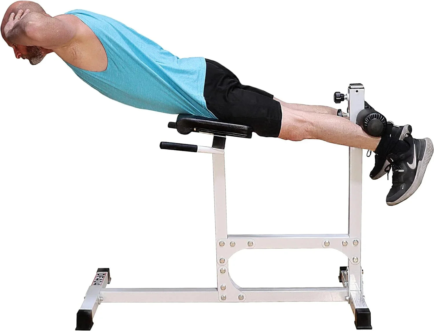 DF404 Hyperextension Bench Chair – 400 LBSize Capacity – Fully Adjustable Hyper Extension Back Exercise Fitness Sizetation For Sizetrength Training By