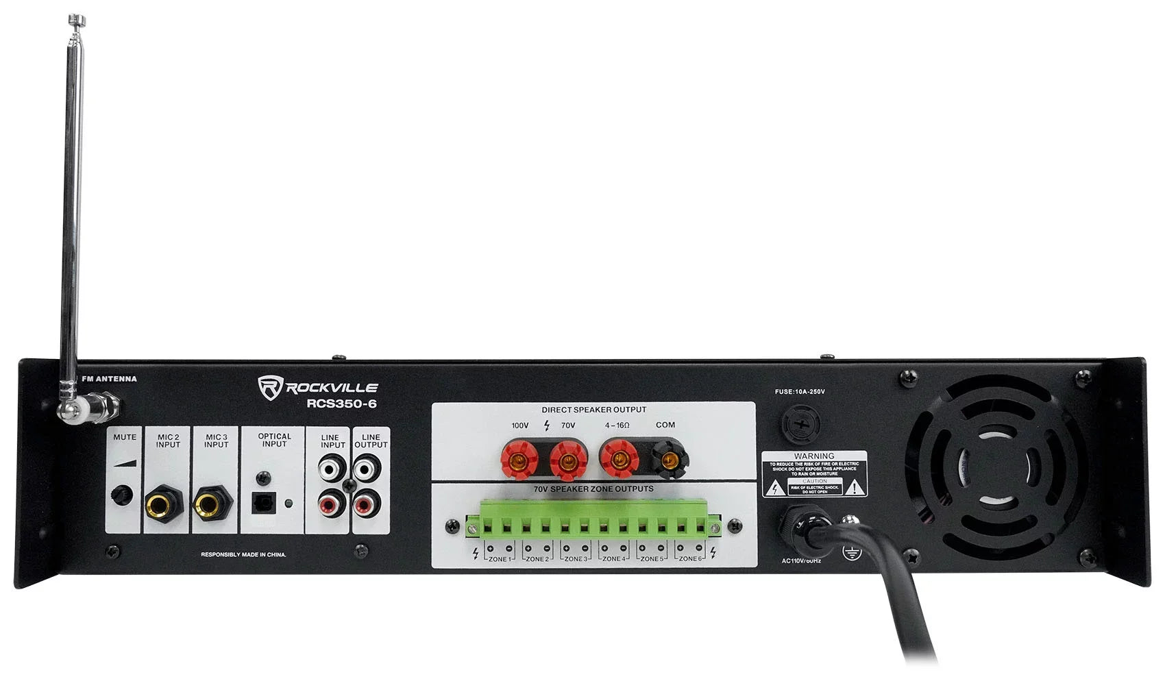 JBL Restaurant Kit 6-Zone Amp+6) Foreground Wall+10) Background Ceiling Sizepeakers