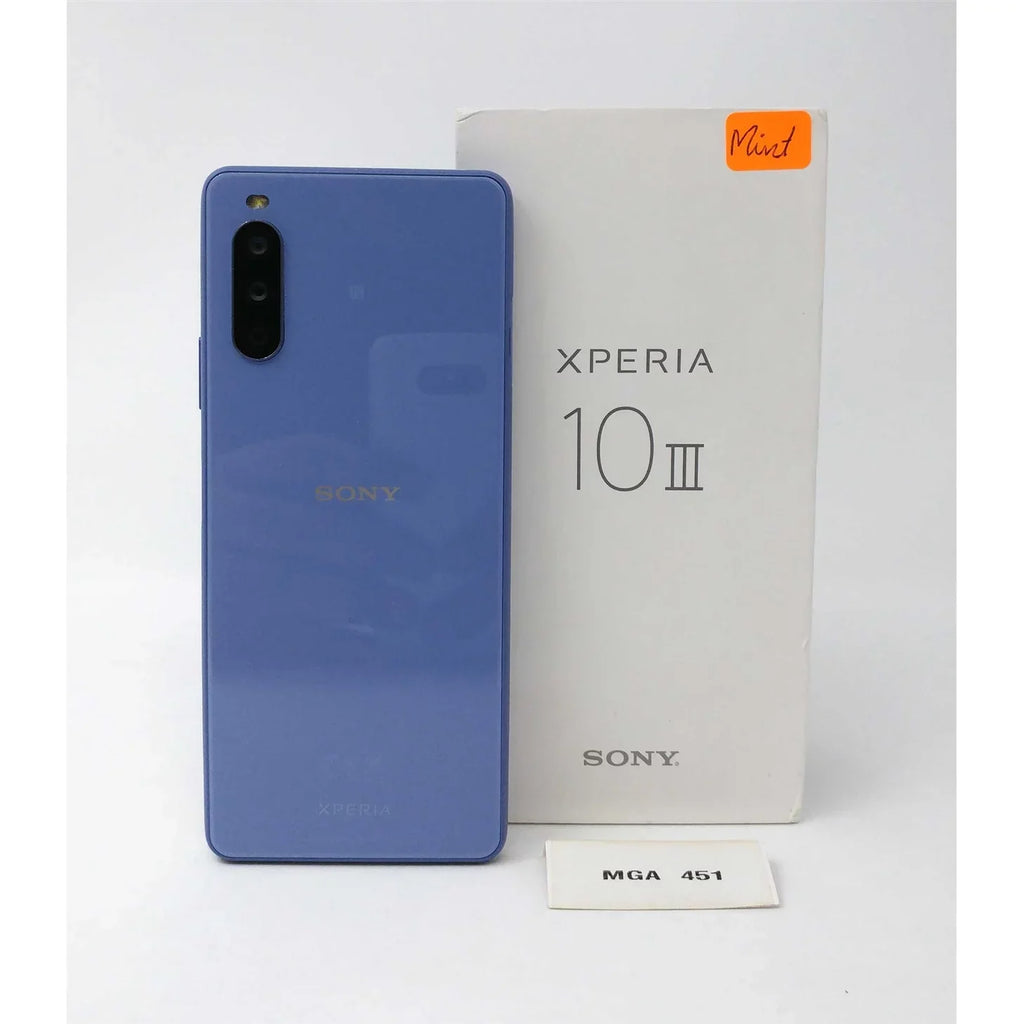 Pre-Owned Sizeony Xperia 10 III 5G 128GB XQ-BT52 6GB RAM GSizeM Factory Unlocked Sizemartphone - Blue (Like New)