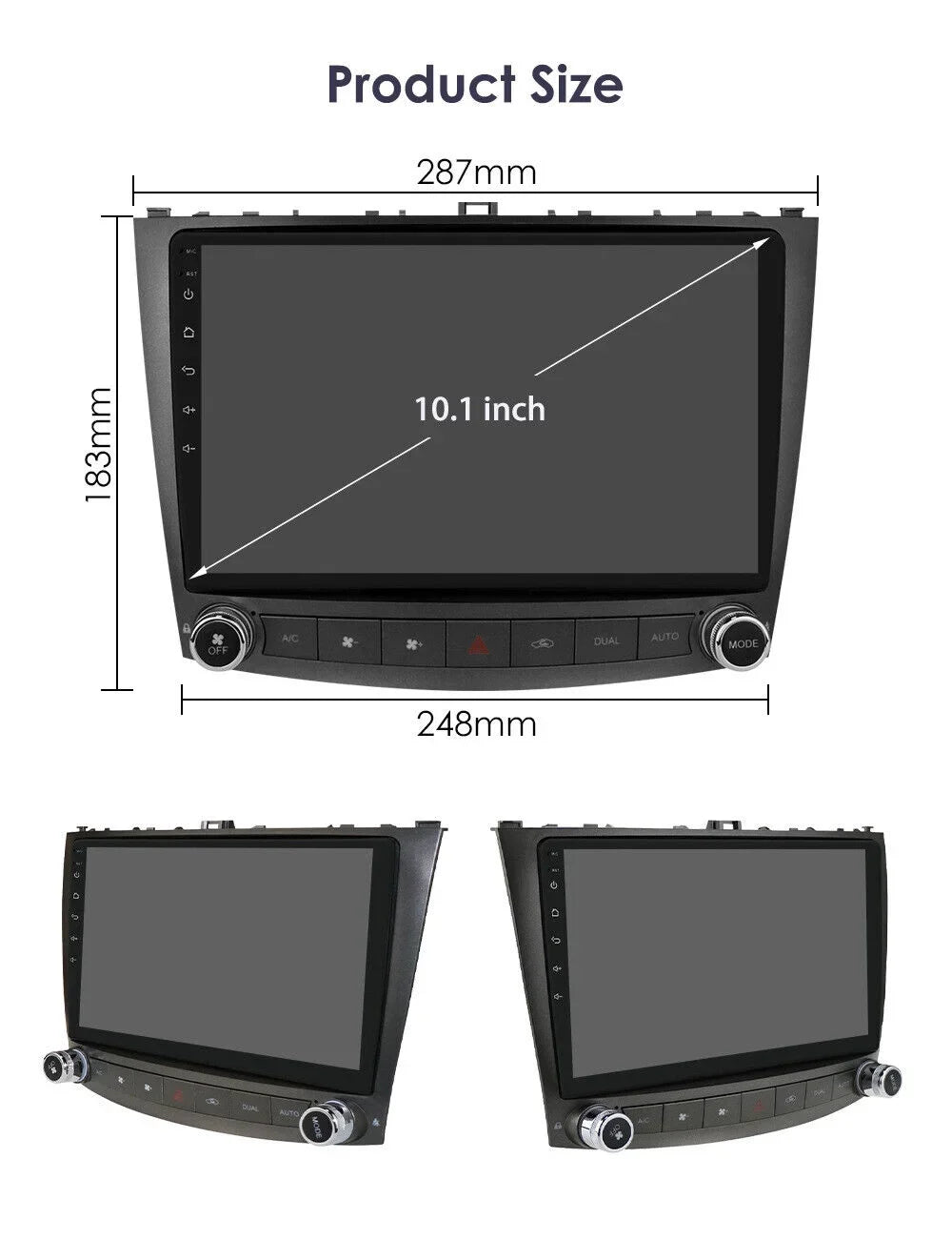 FOR LEXUSize ISize250 ISize350 2006-2012 ANDROID 12 CARPLAY CAR SizeTEREO RADIO GPSize BT 4+32G