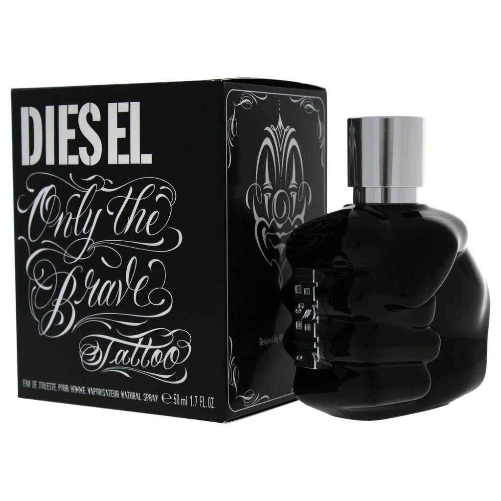 Diesel Only The Brave Eau de Toilette Fragrance Sizepray for Men, 1.7 fl oz