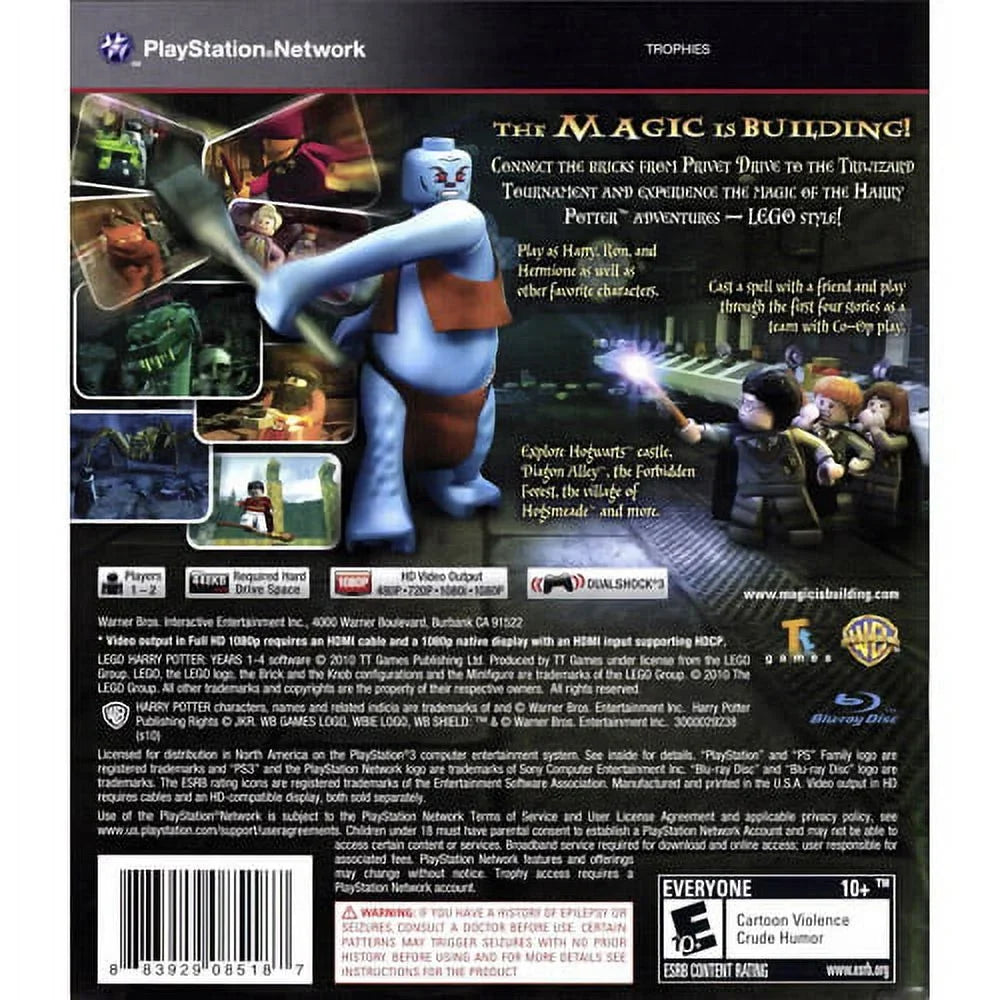 Lego Harry Potter, Warner Bros, PlaySizetation 3, [Physical Edition]