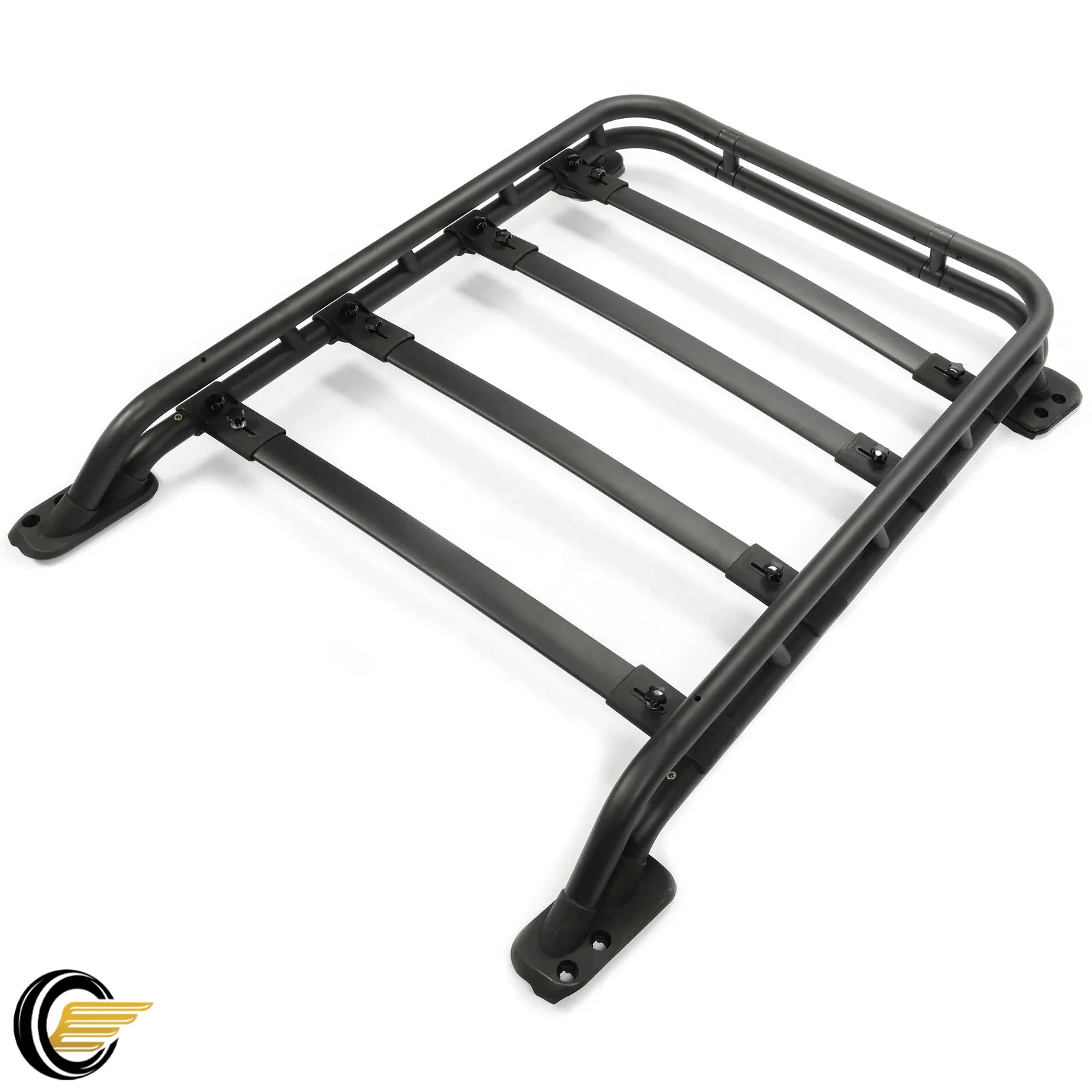 Roof Rack Basket Compatible with 2010-2023 Toyota 4Runner Rooftop Luggage Cargo Carrier Extra Bar Black Powder Coated Aluminum
