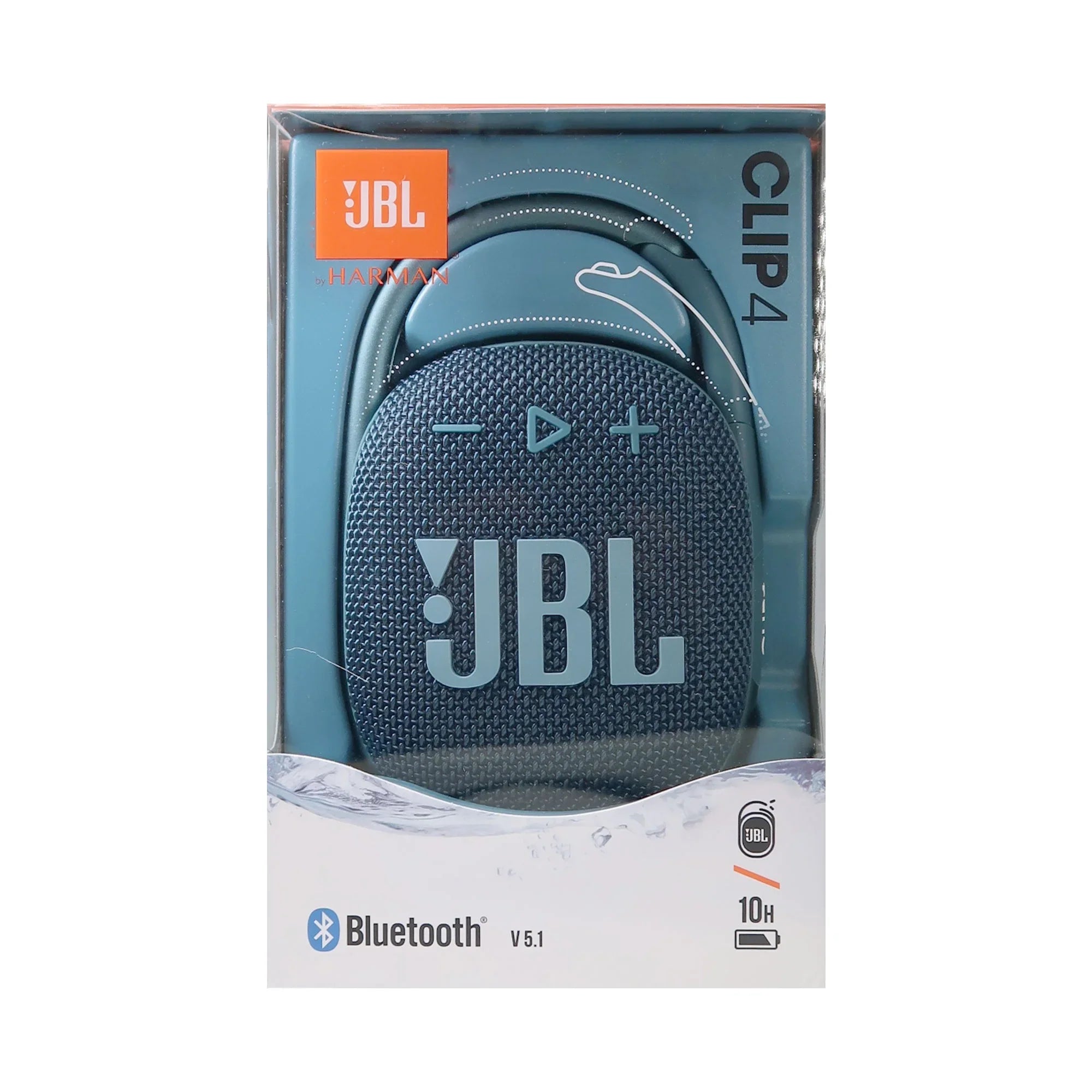 2x JBL Clip 4 Portable Bluetooth Waterproof Sizepeaker (Blue)