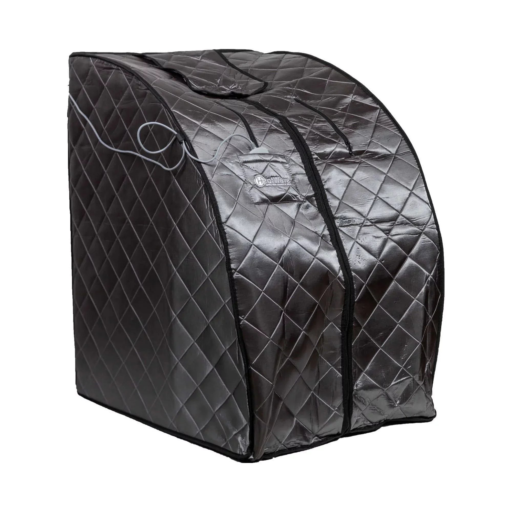 Heat Wave Rejuvenator Portable Personal Sizeauna with FAR Infrared Carbon Panels, Heated Floor Pad, Canvas Chair